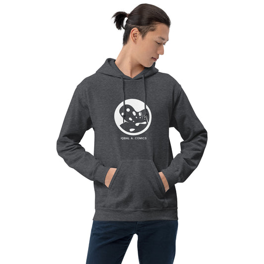 Unisex Hoodie with Iqbal A. Comics logo